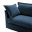 Fauteuil rembourré avec housse avec repose-pieds-466667552
