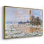 «Break Up Of Ice», reproduction d'art encadrée sur toile par Claude Monet-2119078993-2120202574-2120202568