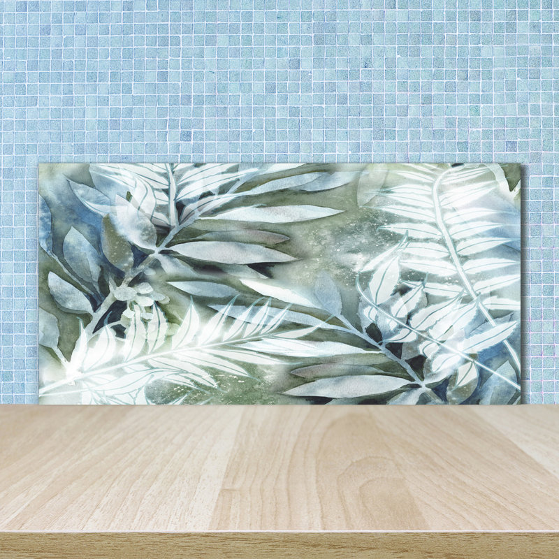 Balisier 50cm W x 100cm L Glass Peel and Stick Panel