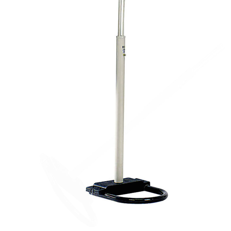 Lampe sur pied de 84 po en métal avec finition blanche et 5 accoudoirs réglables