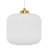 Jacobson 1-Light Ribbed Glass Pendant-290031953