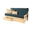 Stratford Full 79" Futon Frame and Mattress with Drawer Set-408187427-408187435
