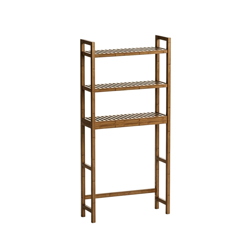 Bamboo Freestanding Over The Toilet Storage