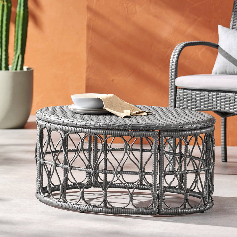 Table basse, table d'appoint d'extérieur rustique pour accessoires de jardin ou de terrasse
