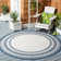 Chapa Machine Woven Striped Area Rug