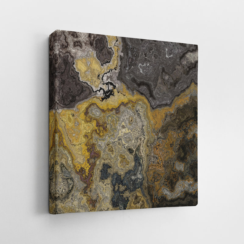 " Gold Rush I " Painting Print, 24" H x 24" W