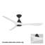 Ventilateur de plafond intelligent à 3 pales en bois naturel Carve avec télécommande incluse-116667906-116667916-123843250
