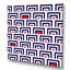 Bleu et rouge géométrique - Impression sur toile-67464925-67464933