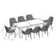 Interlude 126'' Rectangular 8 - Person Outdoor Dining Set