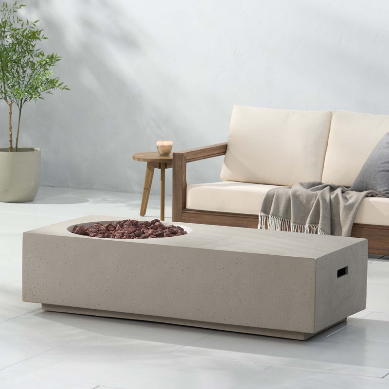 Rectangle 14.75" Mgo Fire Pit-50 000 Btu