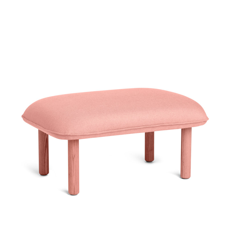 Repose-pieds Brick Qt, 100 % polyester ROSÉ, Rosé