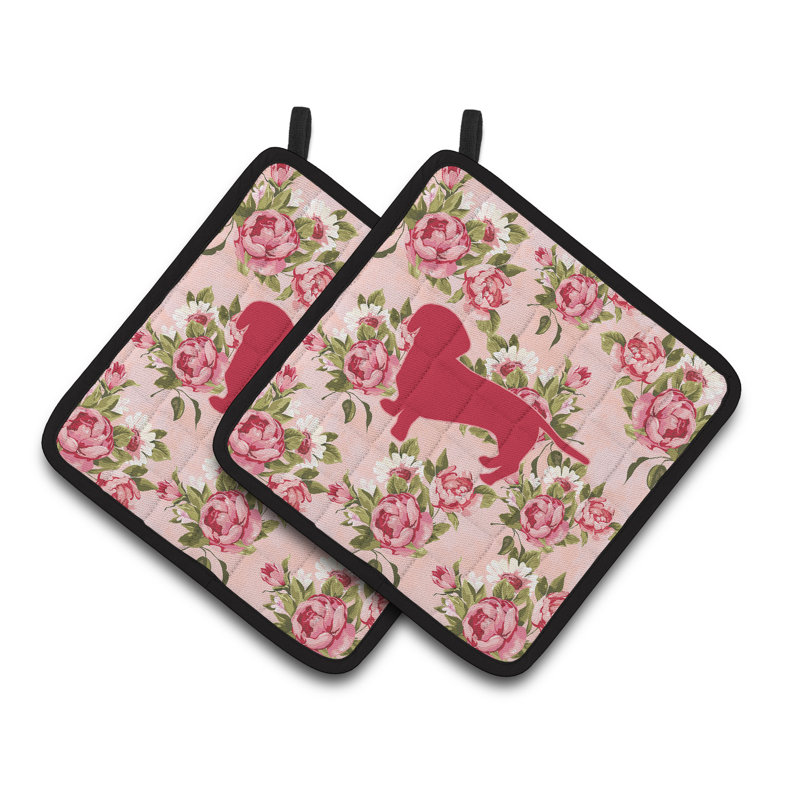 Dachshund Shabby Elegance Roses