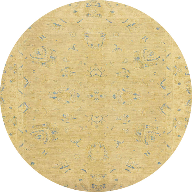 Tapis abstrait moderne 2856, Rond 7 pi