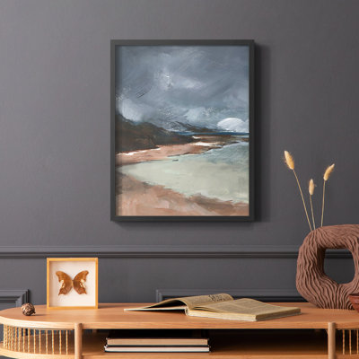 Sea Glass Storm II, reproduction encadrée - bois massif