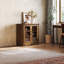 Vitrine basse, noyer-1068380553