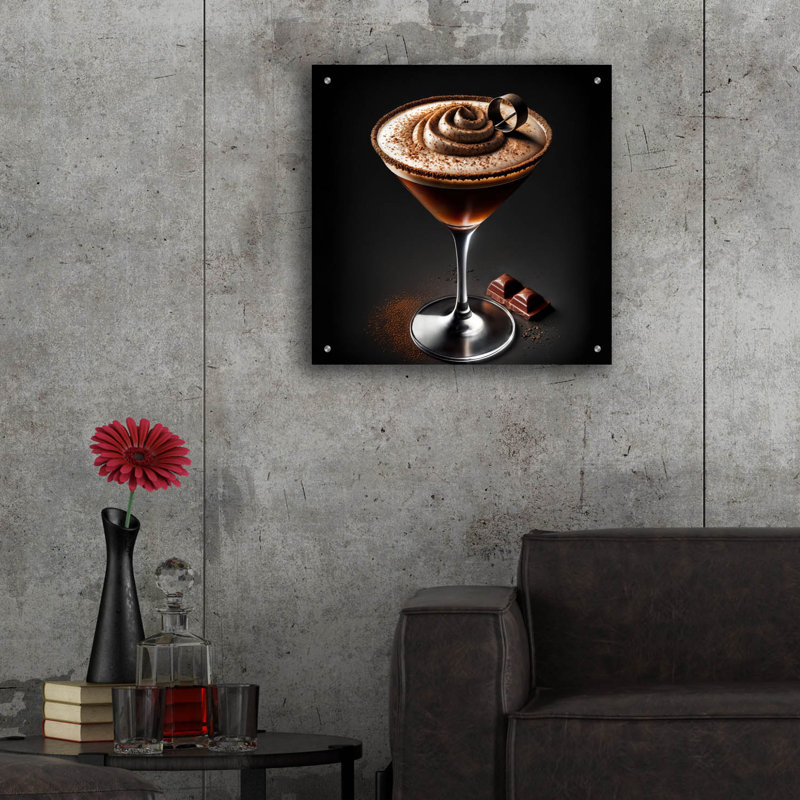 «Chocolate Martini - Rich And Creamy» par Rey Klimt, art mural acrylique, H 24 po x l 24 po