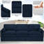 Canapé moelleux moderne de 89 po avec coussin rembourré, canapé en chenille avec 2 coussins bien rembourrés, canapé 3 places pour le salon, la chambre à coucher-63024901