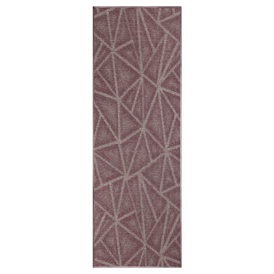 Tapis mauve à motif géométrique Dicus