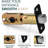 Mega Handles 2-Way Adjustable Entry Round Door Latch | Universal for Half Moon Spindles, Strike Included, Left & Right-Handed Compatibility-112654089