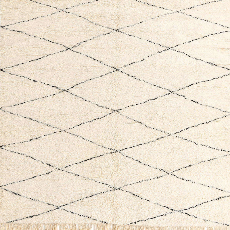 Tapis abstrait moderne 2928, Carré 5 pi