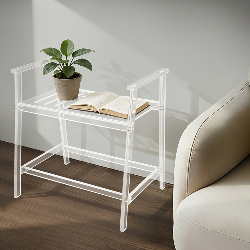 Tabouret de douche en acrylique transparent