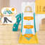 10 toboggans pour enfants 2 en 10 avec ensemble de balançoire, glissade double en plastique pour enfant avec panier de basketball-116307545