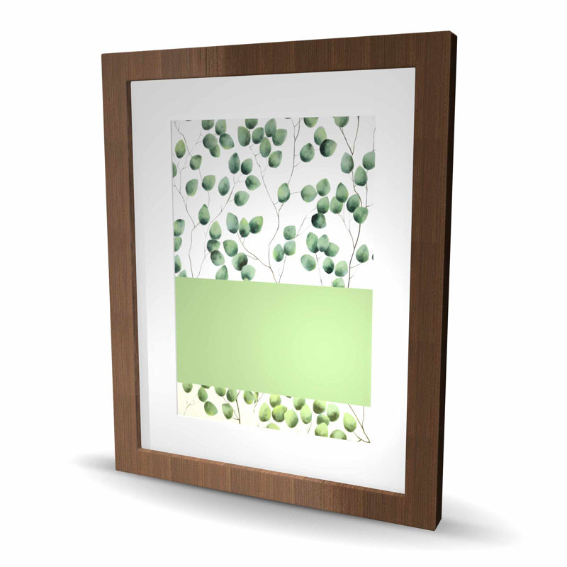 «Climbing Leaves» - impression encadrée de salon, H 20 po x l 16 po, Brun