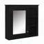 Armoire de salle de bain murale polyvalente avec miroir et plusieurs tablettes pour un rangement optimal