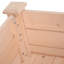 Jardinière en bois surélevée de 34 po x 18 po x 30 po avec pieds, auto-drainante pour légumes, herbes, fleurs, cour, patio, balcon, lit de jardin naturel