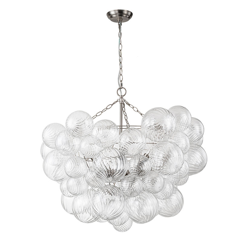Hattie 8 - Light Unique/Statement Tiered Chandelier, Nickel