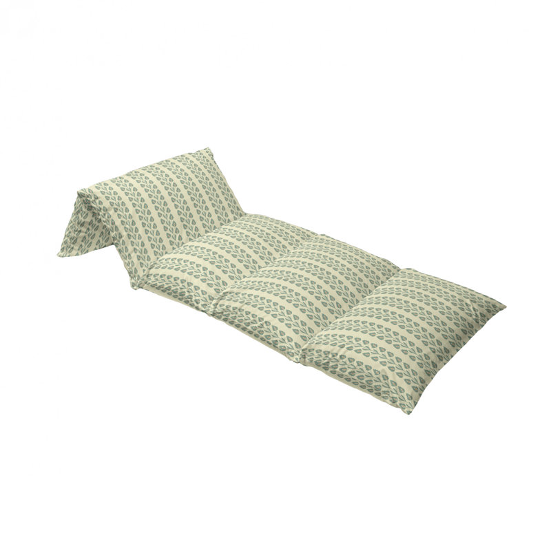 Housse de coussin d'extérieur à lignes verticales ondulées, H 2 po x l 36 po x P 88 po