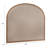 Oak & Linen Arch Queen Size Headboard-2124893138