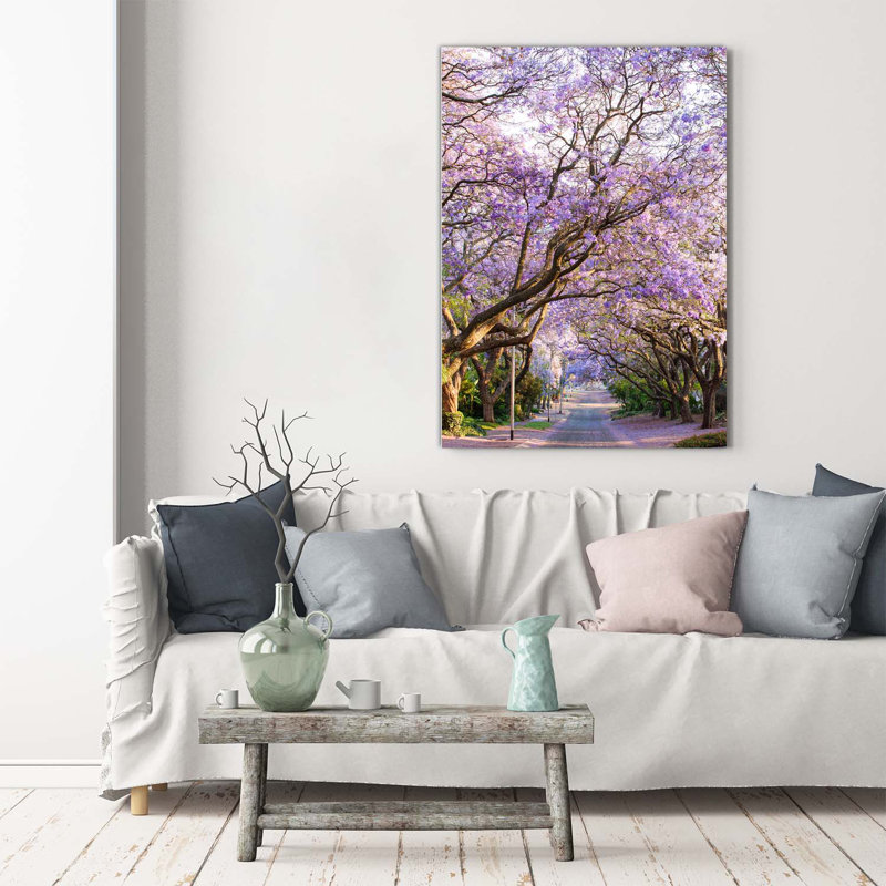 The Jakaranda Path - Wrapped Canvas Print