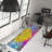 Modern Printed Rug in Neutral Tones with Geometric Zigzag Pattern Ideal for Any Room in Your Home-128596688