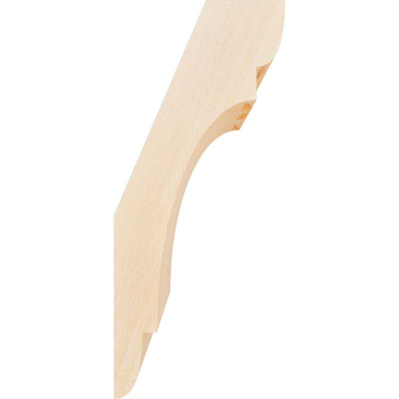 Attelle de genou olympique, Sapin de Douglas, Attelle lisse, H 14 po x l 5,5 po x P 6 po
