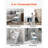 Bedside Commode Chair with 4 Wheels 4-in-1 Raised Toilet Seat 350 lbs
