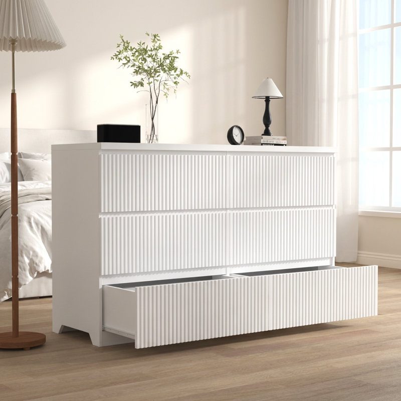 Commode à 6 tiroirs Modern Wave