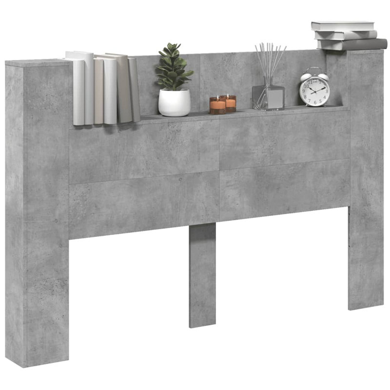 Chezkel Headboard, Concrete Grey, Extra Large Double - 200 x 220 cm
