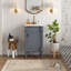 Meuble-lavabo moderne de 18 pouces avec lavabo-844687363