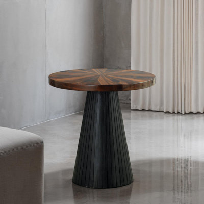 Kaelith Wood Round End Table