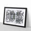 Palm Tree Reflections in Mauritius - Picture Frame Graphic Art Print-56735025-56735028