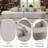  Temica 130.5"W Compression Boneless 2 Piece 4 Seater Low Back Symmetrical Curved Sectional-1384975977