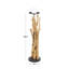 Porte-bougie brun en bois de teck fabriqué à la main-341626257