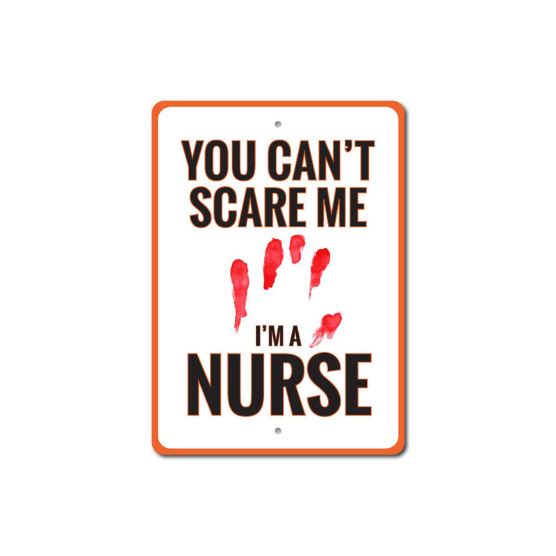 «I'm A Nurse», panneau en aluminium, H 14 po x l 10 po x P 0,04 po