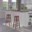 Tabouret de bar et de comptoir pivotant 2 pièces Shelby-71544463-71544464