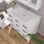 36 po X P 18 po P x 34 po Meuble-lavabo autoportant simple H blanc avec plateau en marbre de culture blanc