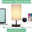 Lampe de table USB en métal
