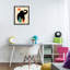 Créature et garçon, art mural encadré sur toile flottante, design par Andy Westface-246288529-246288530