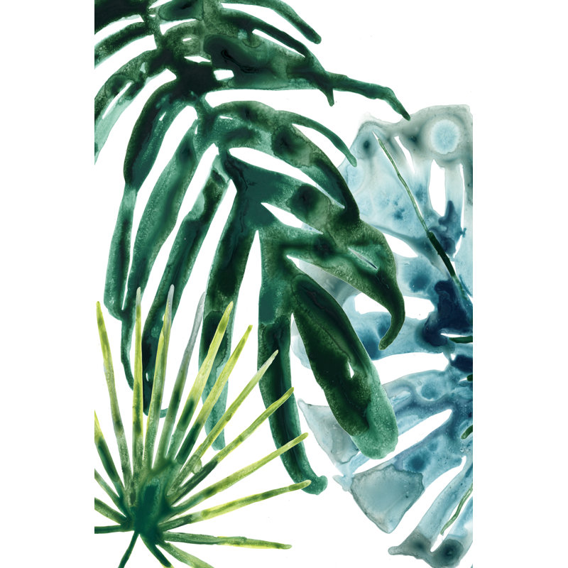 Mélange de feuilles tropicales IV, H 48 po x l 32 po x P 1,25 po