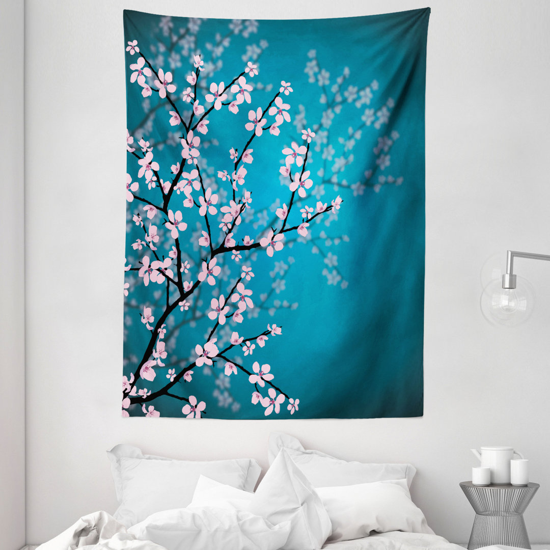 Wandbehang Sakura-Blume